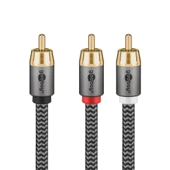 Goobay Câble audio 1 RCA mâle - 2 RCA mâles 5 m