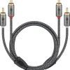 Goobay Câble audio 2 RCA mâles gold 3 mètres