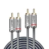 Lindy Câble Et Connectique Audio-Câble audio 2x RCA Cromo Line 2m