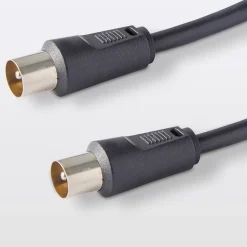 Blyss Câble coaxial 3C2V ø9.52 mm Mâle / Mâle noir, 0.75 m