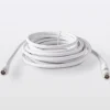 Blyss Câble Et Connectique Tv-Câble coaxial Mâle / Femelle + adaptateur Mâle / Mâle blanc , 5 m