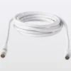 Blyss Câble coaxial Mâle / Femelle + adaptateur Mâle / Mâle blanc , 3 m