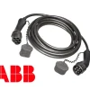 ABB Câble de recharge T2-T2 3P 16A pour véhicule électrique, longueur 7 mètres