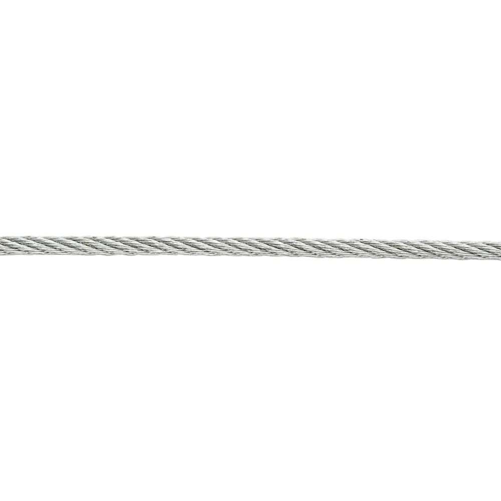 Diall Câble en acier ø2 mm, 10 m Argent