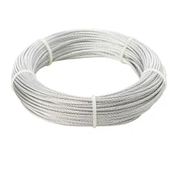 Diall Câble Et Fil Métallique-Câble en acier ø2 mm, 20 m Argent
