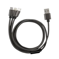 GAO Câble 3 en 1 Lightning/Micro/USB-C