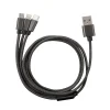 GAO Câble 3 en 1 Lightning/Micro/USB-C