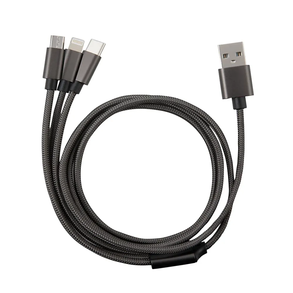 GAO Câble 3 en 1 Lightning/Micro/USB-C