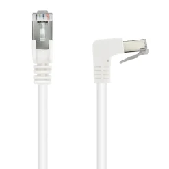 Metronic Câble Et Connectique Réseau-Câble Ethernet RJ45 CAT 6a mâle/mâle coudé - FTP 0,5 m - 395525
