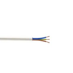 Nexans Câble électrique flexible H03VVF 3x0,75 mm² Blanc - 25 m