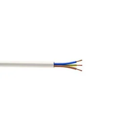 Nexans Câble électrique flexible H03VVF 3x0,75 mm² Blanc - 5 m