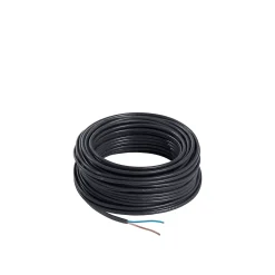 Nexans Câble, Fil Et Cordon D'Alimentation-Câble électrique flexible H03VVH2F 2x0,75 mm² Noir - 25 m