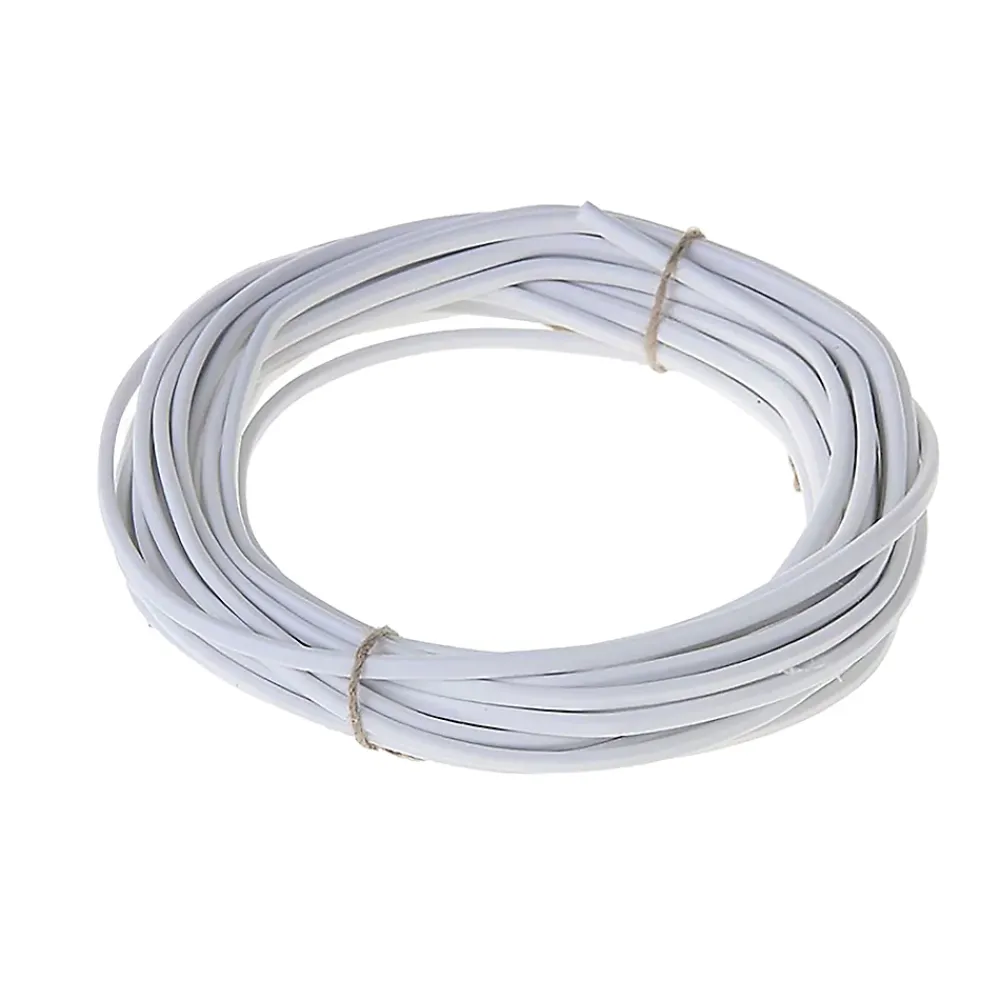 Nexans Câble électrique flexible H03VVH2F 2x0,75 mm² Blanc - 10 m
