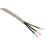 Zenitech Câble électrique H05VV-F 3G1mm² blanc - 5m -