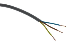 Zenitech Câble électrique H05VV-F 3G1,5mm² gris - 200m -