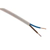 Zenitech Câble, Fil Et Cordon D'Alimentation-Câble électrique H05VV-F 2x1,5mm² blanc - 10m -
