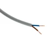 Zenitech Câble électrique H05VV-F 2x1,5mm² gris - 50m -