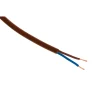 Zenitech Câble, Fil Et Cordon D'Alimentation-Câble électrique H03VVH2F 2x0,75mm² 10m marron