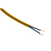 Zenitech Câble électrique H03VVH2F 2x0,75mm² 10m or