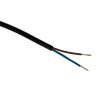 Zenitech Câble, Fil Et Cordon D'Alimentation-Câble électrique H03VVH2F 2x0,75mm² noir 5m