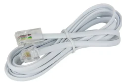 Blyss Câble Et Connectique De Téléphone Fixe-Câble plat RJ11 / RJ45 Mâle / Mâle , 2 m