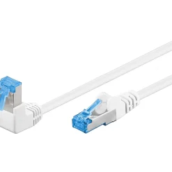 Goobay Câble RJ45 Cat6a coudé surblindé 1m