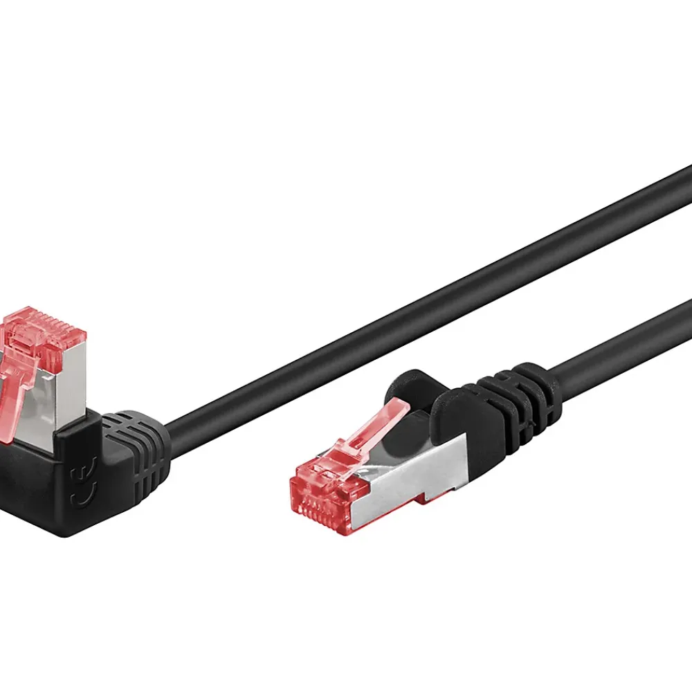 Goobay Câble Et Connectique Réseau-Câble RJ45 Cat6 coudé surblindé 50cm