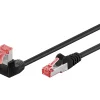 Goobay Câble RJ45 Cat6 coudé surblindé 25cm