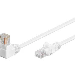 Goobay Câble Et Connectique Réseau-Câble RJ45 Cat5e coudé blanc 3 mètres