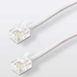 Blyss Câble Et Connectique De Téléphone Fixe-Câble RJ11 Mâle / Mâle blanc , 10 m