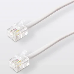 Blyss Câble Et Connectique De Téléphone Fixe-Câble RJ11 Mâle / Mâle blanc , 2 m