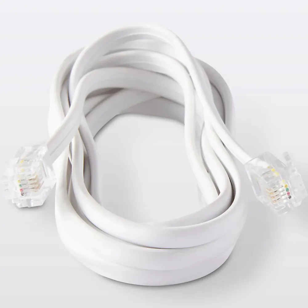 Blyss Câble Et Connectique De Téléphone Fixe-Câble RJ11 Mâle / Mâle blanc , 2 m
