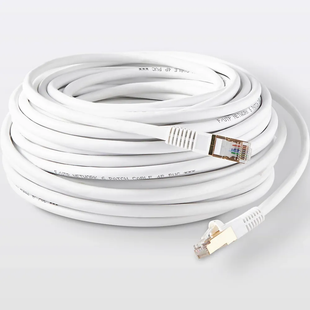 Blyss Câble RJ45 Mâle / Mâle blanc Or, 20 m