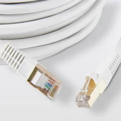 Blyss Câble RJ45 Mâle / Mâle blanc Or, 20 m