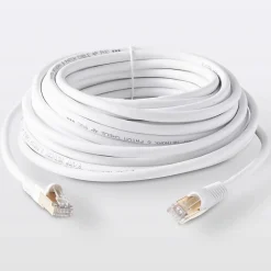 Blyss Câble RJ45 Mâle / Mâle Catégorie 6E blanc , 1 m