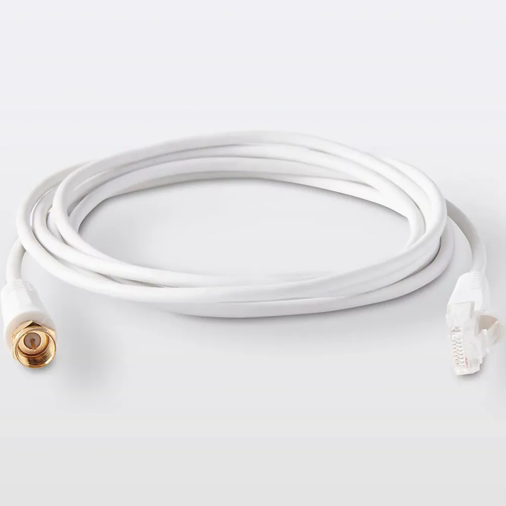 Blyss Câble RJ45 type F Mâle / Mâle blanc Or, 1.5 m