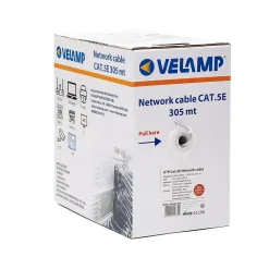 Velamp Câble réseau CAT5E UTP 305mt en Pull box. Certifié CPR