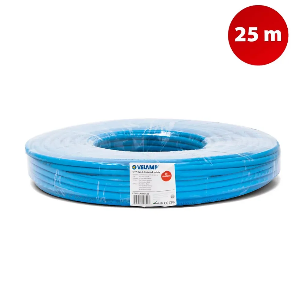Tecnid Câble réseau CAT6 UTP 25 m en écheveau