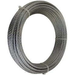 MySystem Câble souple diam. 4 mm - torons 7 x 7 - 250 mètres - Inox 316