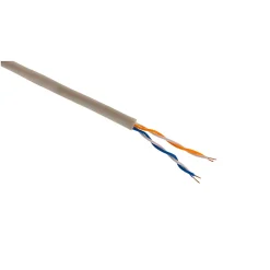 Zenitech Câble Et Connectique De Téléphone Fixe-Câble téléphone 2 paires 0,6mm² ivoire 5m