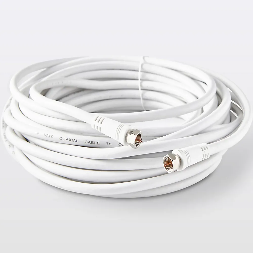 Blyss Câble Et Connectique Tv-Câble type F 3C2V Mâle / Mâle blanc , 10 m