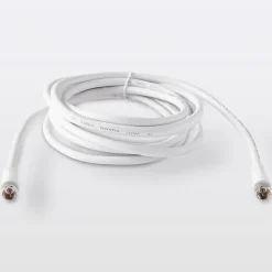 Blyss Câble Et Connectique Tv-Câble type F 3C2V Mâle / Mâle blanc , 3 m