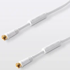 Blyss Câble Et Connectique Tv-Câble type F Mâle / Mâle blanc Doré, 5 m