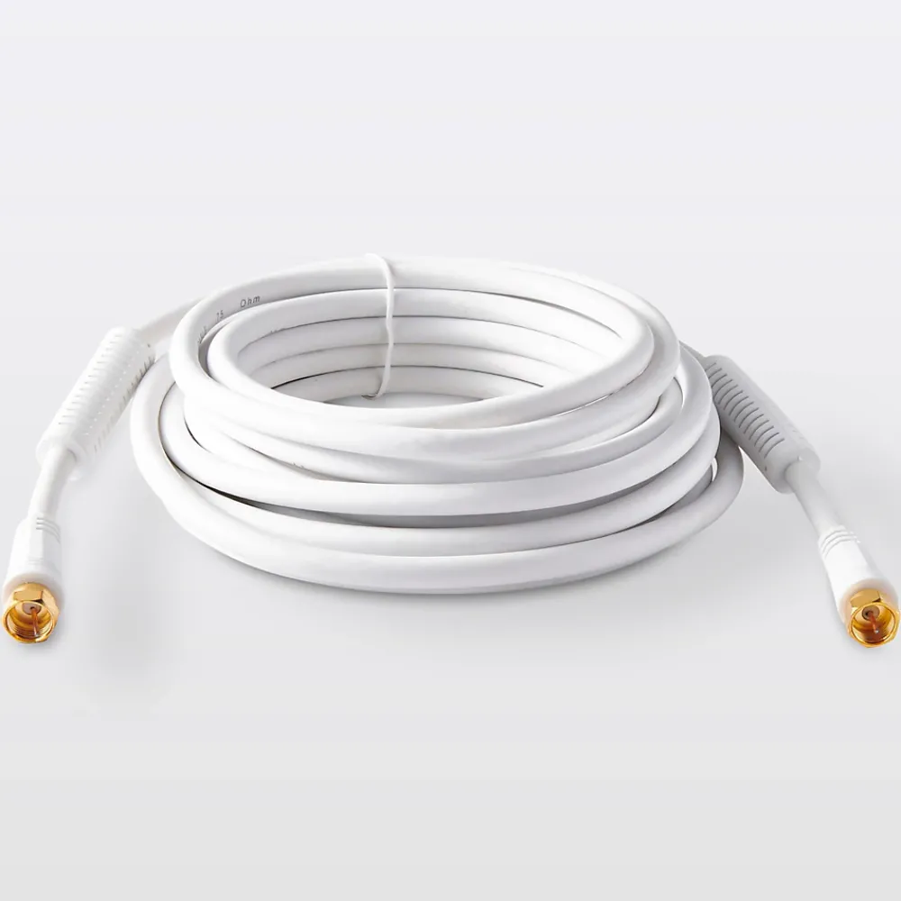Blyss Câble Et Connectique Tv-Câble type F Mâle / Mâle blanc Doré, 5 m