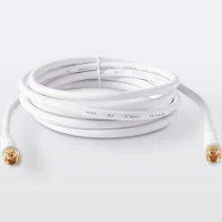 Blyss Câble Et Connectique Tv-Câble Type F Mâle / Mâle blanc, Doré , 3 m