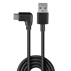 Lindy Câble USB 2.0 - USB-C coudé - 50cm