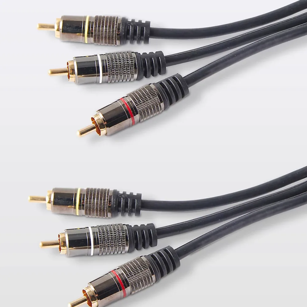 Blyss Câble vidéo 3RCA Mâle / Mâle Or, 3 m