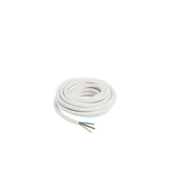 Nexans Câble 3X2,5 mm² H05VVF blanc couronne 5m