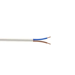 Nexans Câble, Fil Et Cordon D'Alimentation-Câble 2X1,5 mm² H05VVF blanc couronne 5m
