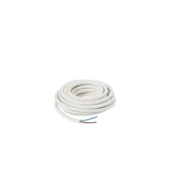 Nexans Câble, Fil Et Cordon D'Alimentation-Câble 2X1,5 mm² H05VVF blanc couronne 5m